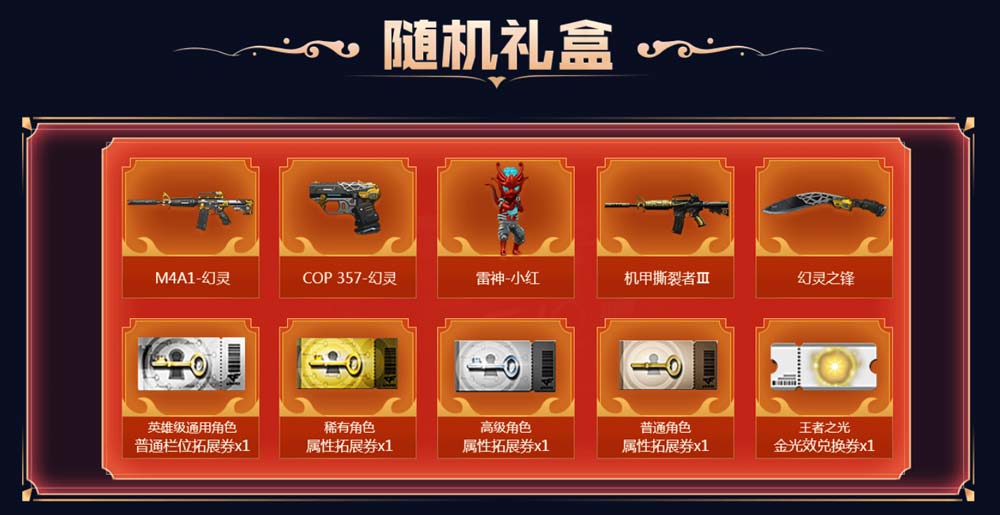 2022CF年套活动领取虎年随机礼盒
